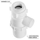 Sifão Sanfonado Com Copo 49cm Branco | Astra | Kit C/ 2 Un